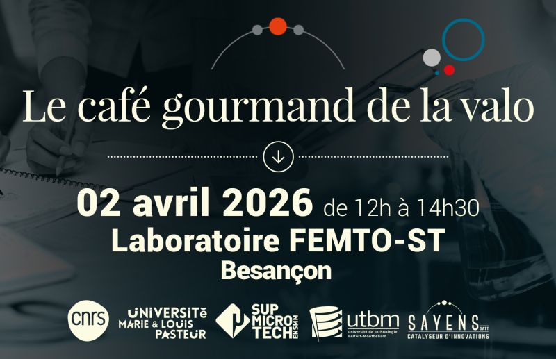 Le Café gourmand de la valo et de l'innovation - 2ème édition