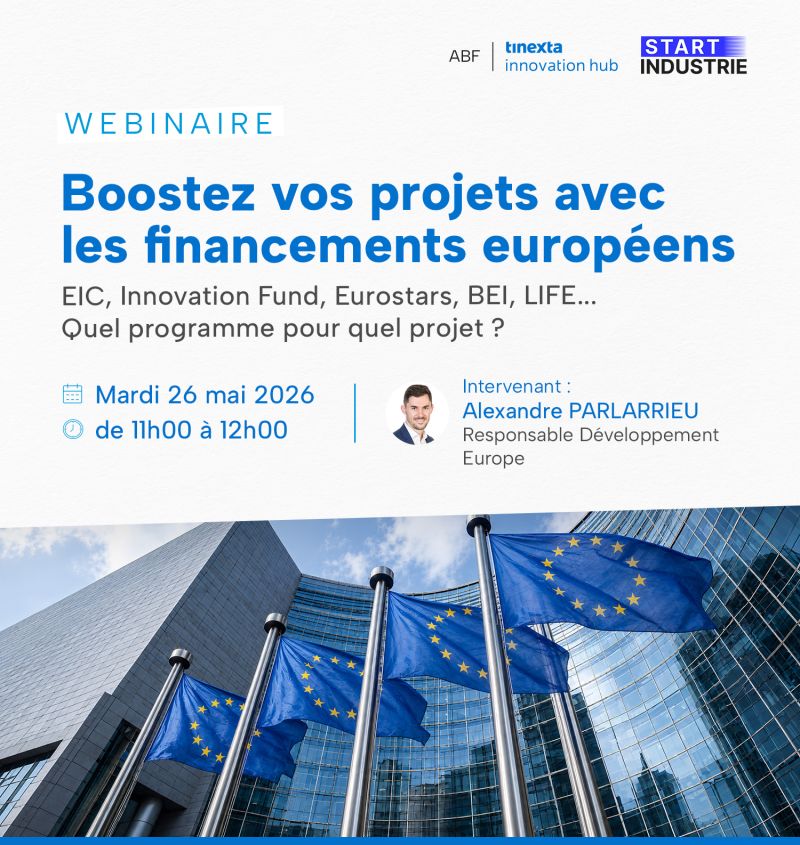 WEBINAIRE « Boostez vos projets avec les financements européens »
