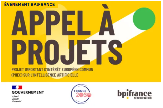 Appel à projets (AAP) : « Projet important d’intérêt européen commun (PIIEC) sur l’intelligence artificielle »