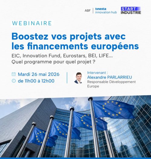 WEBINAIRE « Boostez vos projets avec les financements européens »